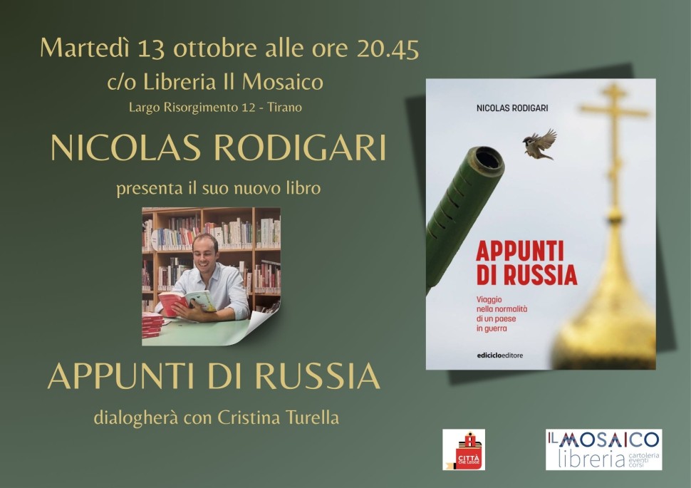 Incontro con l'autore Nicolas Rodigari Incontro con l'autore Nicolas Rodigari