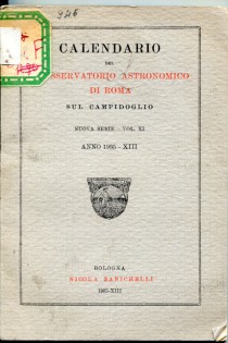 Calendario del osservatorio astronomico di Roma sul Campidoglio