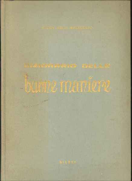 Dizionario delle buone maniere