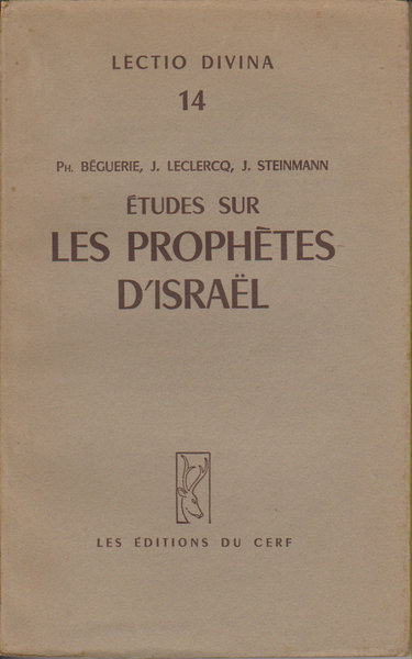 Études sur les Prophètes d'Israël