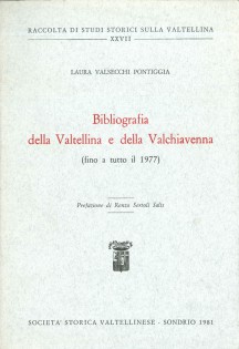 BIBLIOGRAFIA DELLA VALTELLINA E DELLA VA