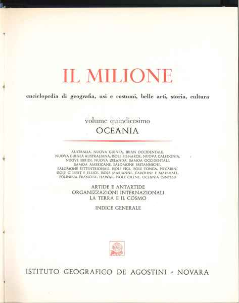 Il Milione. Enciclopedia