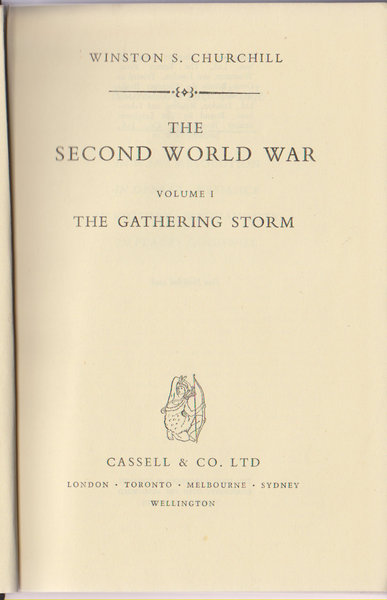 The Second World War. Volume I, The Gathering Storm.