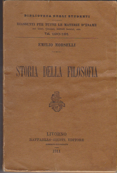 Storia della filosofia