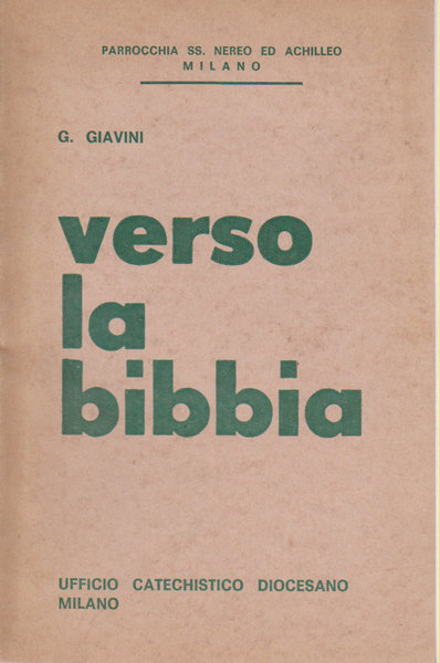 Verso la Bibbia.