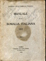 MANUALE PER LA SOMALIA ITALIANA 1912