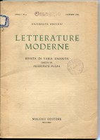 Letterature moderne