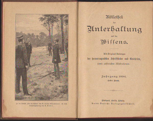 Bibliothek der Unterhaltung und des Wissens. Band 1. Jahrgang 1894.