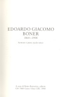 EDOARDO GIACOMO BONER 1864 - 1908