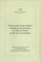cenni sulla storia politica, sociale ed economica di Villa di Tirano e del suo circondario